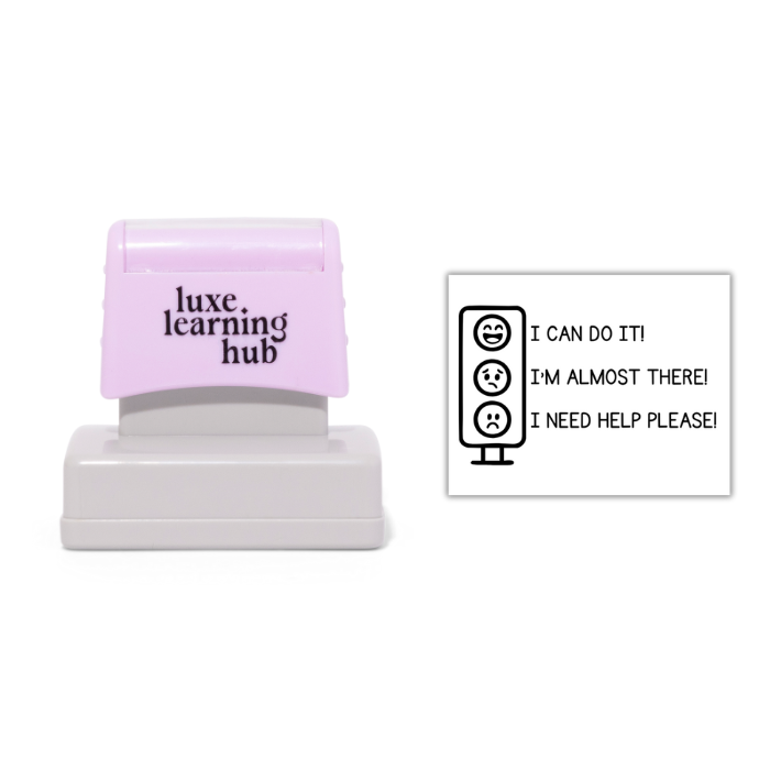 Traffic Light Student Self Reflection Stamp