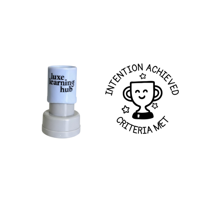 Intention Achieved Criteria Met Stamp