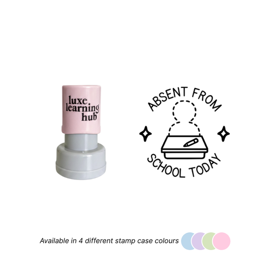 Absent From School Today Stamp