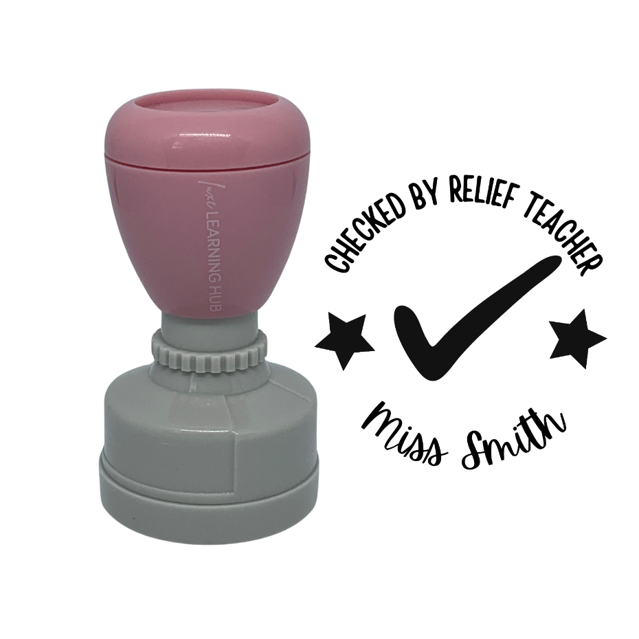 Checked By Relief Teacher Stamp