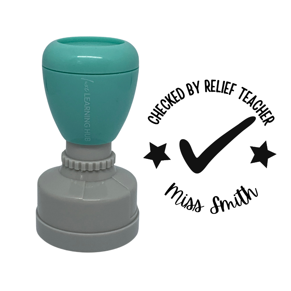 Checked By Relief Teacher Stamp