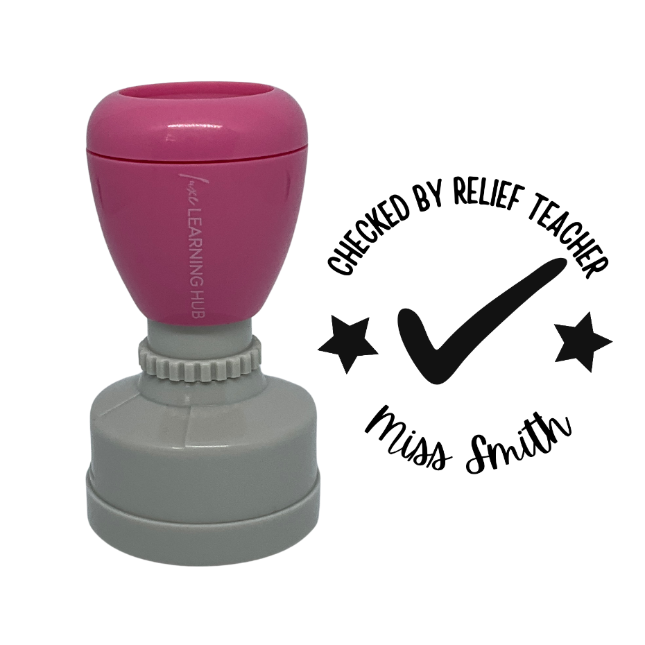 Checked By Relief Teacher Stamp