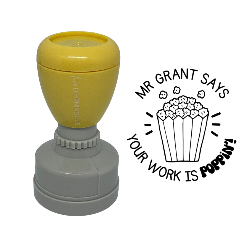 Poppin' Work Stamp