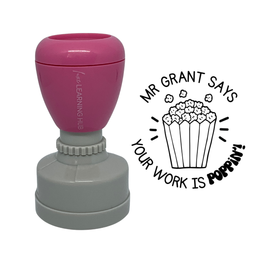 Poppin' Work Stamp