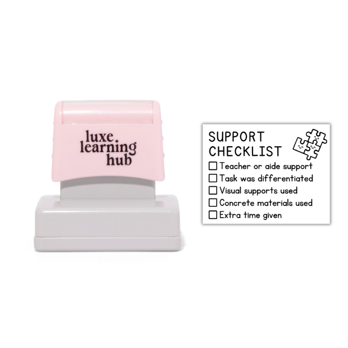 Support Checklist Stamp
