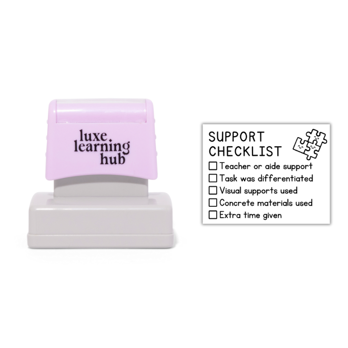 Support Checklist Stamp