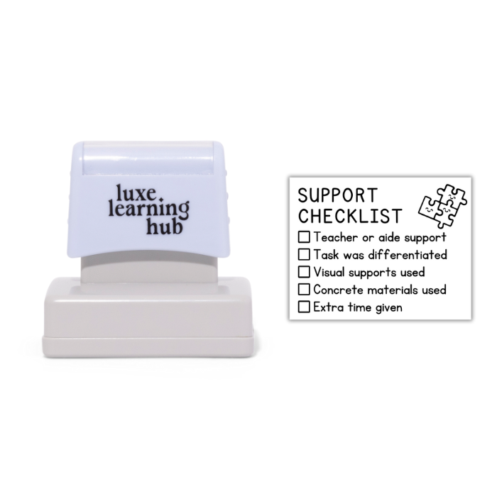 Support Checklist Stamp
