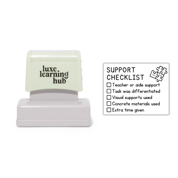 Support Checklist Stamp