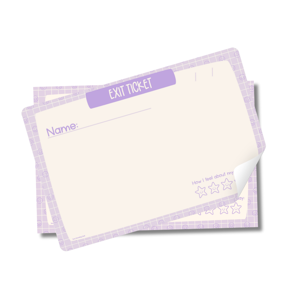 Exit Ticket Fast Feedback Pad