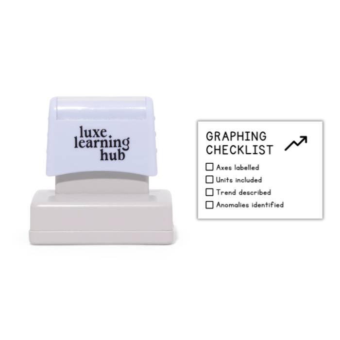 Graphing Checklist Stamp