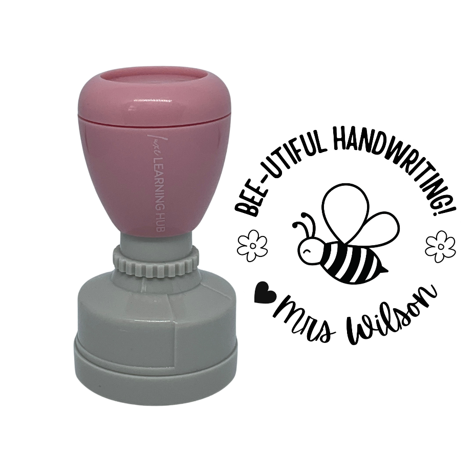 Bee-utiful Handwriting Stamp