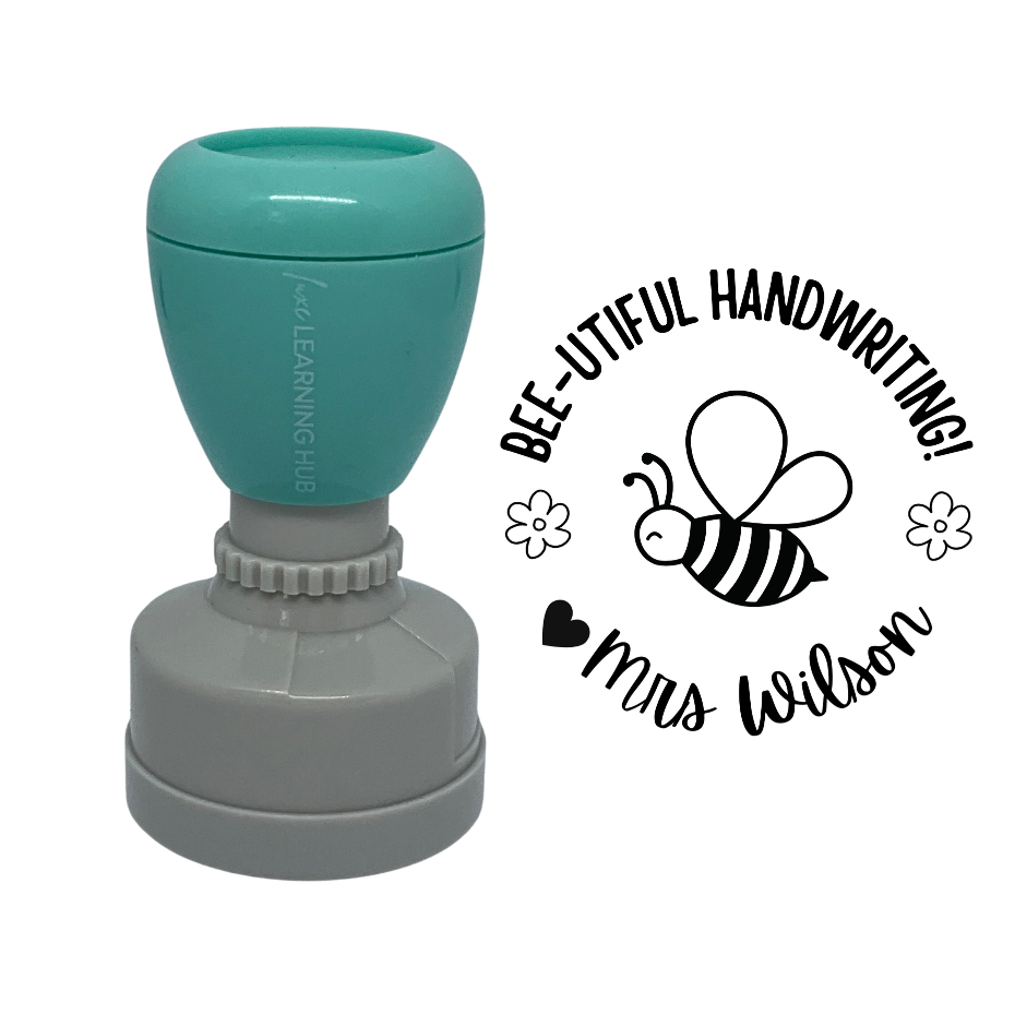 Bee-utiful Handwriting Stamp