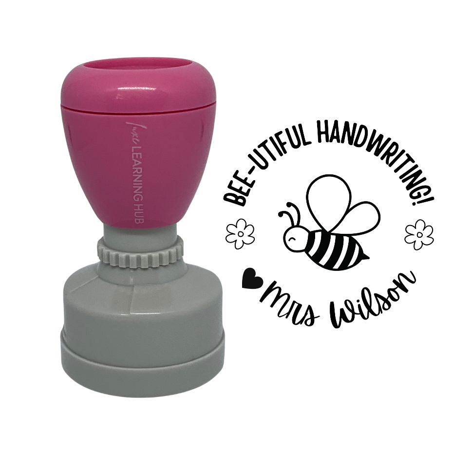 Bee-utiful Handwriting Stamp