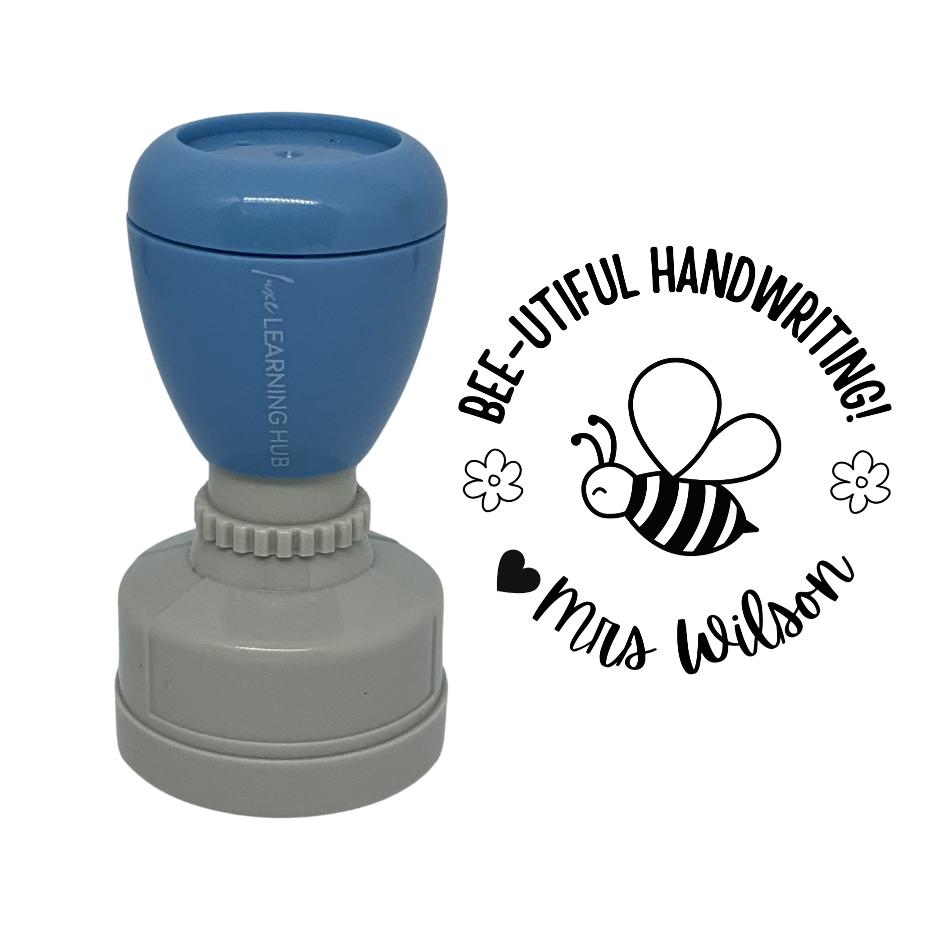 Bee-utiful Handwriting Stamp