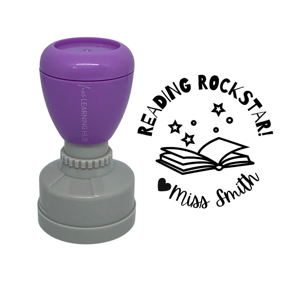 Reading Rockstar Stamp