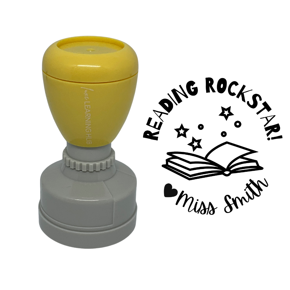 Reading Rockstar Stamp