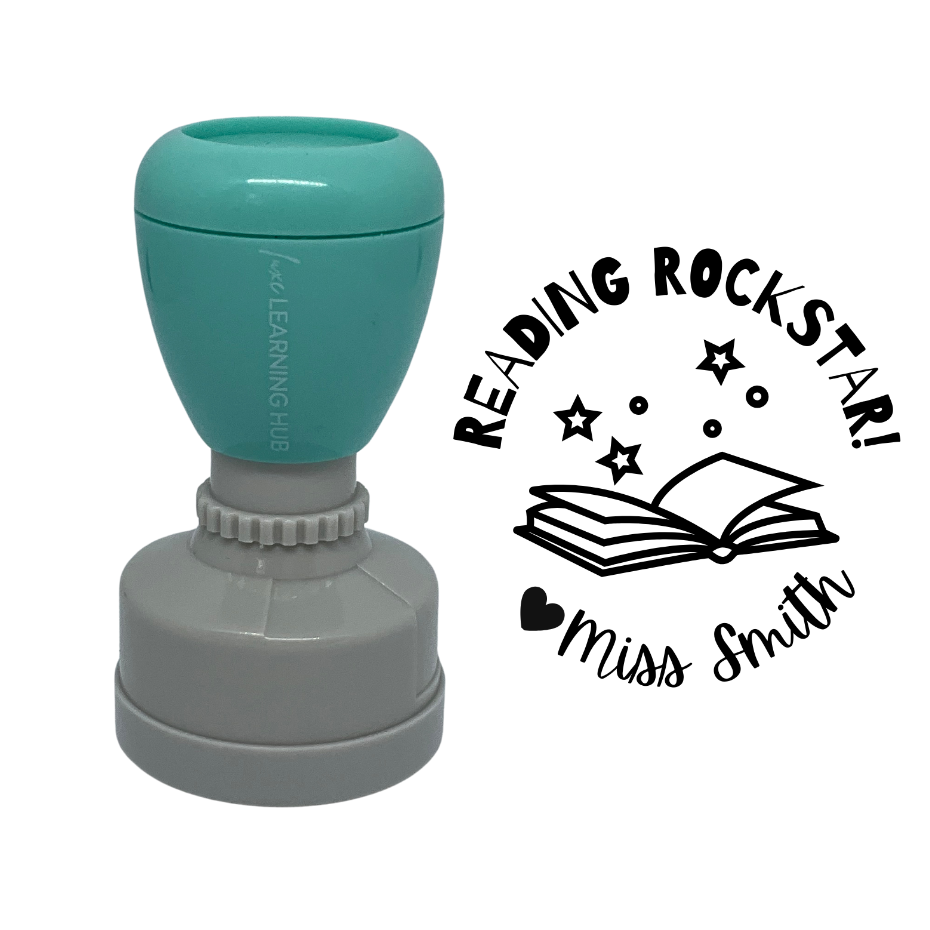 Reading Rockstar Stamp