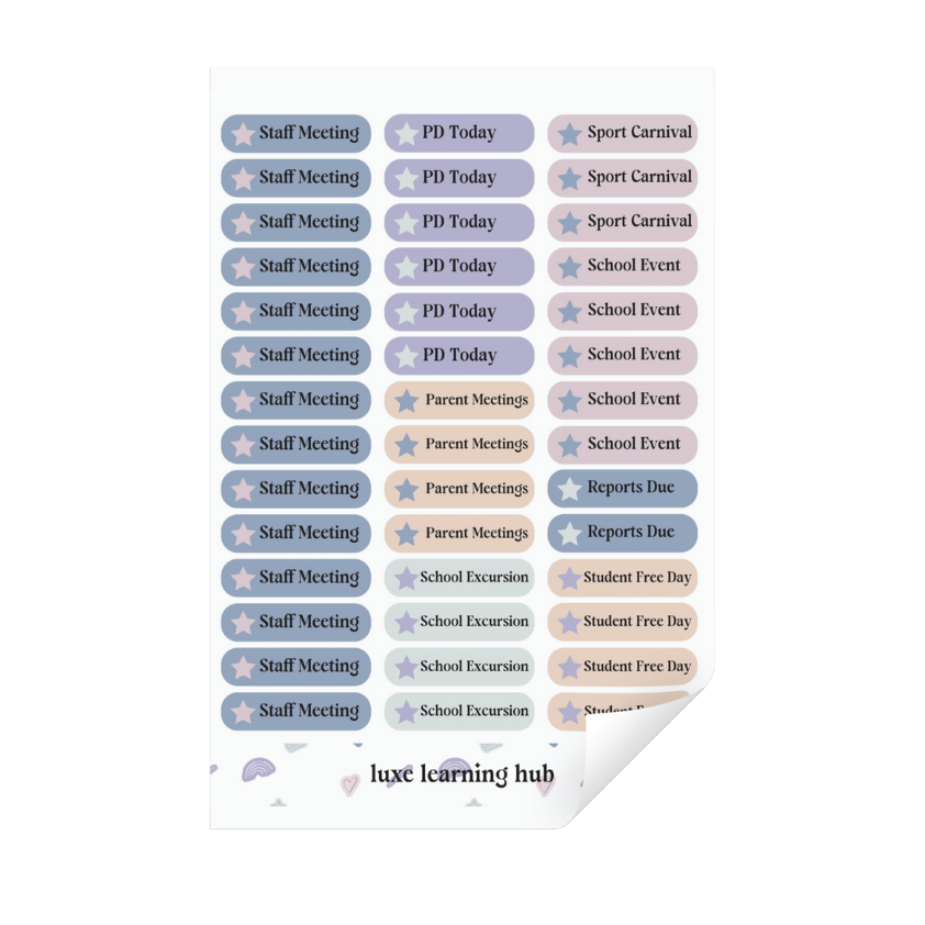 Teacher Planner Sticker Pack