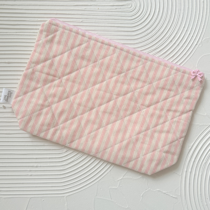 Large Quilted Bow Pouch