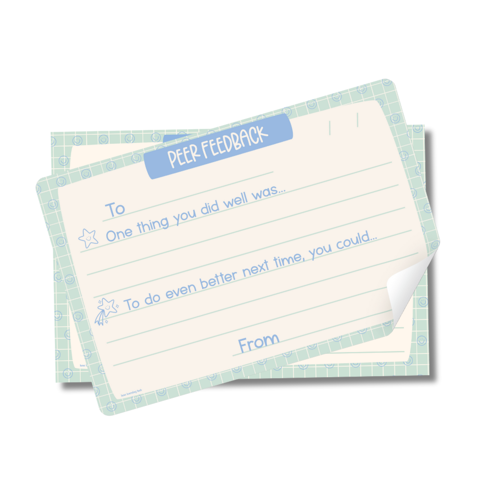 Peer Feedback Memo Pad