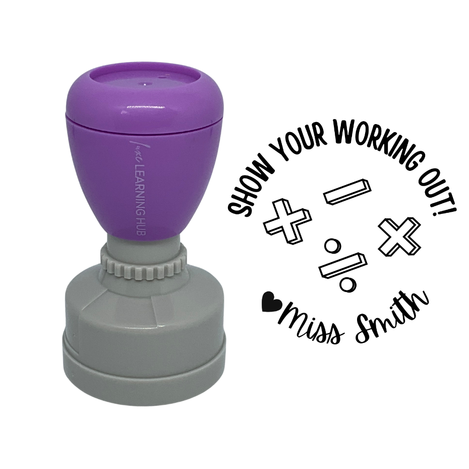 Custom Show Your Working Out Stamp