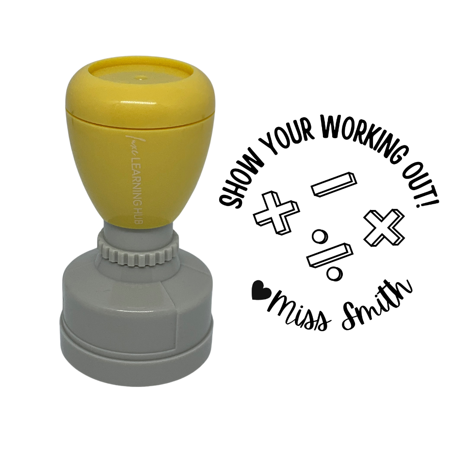 Custom Show Your Working Out Stamp