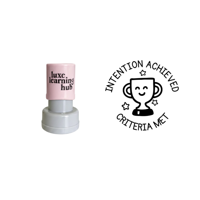 Intention Achieved Criteria Met Stamp