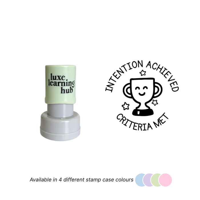 Intention Achieved Criteria Met Stamp
