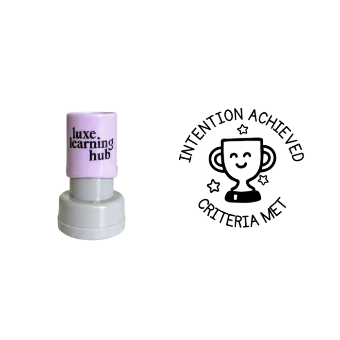 Intention Achieved Criteria Met Stamp