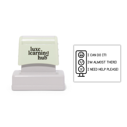 Traffic Light Student Self Reflection Stamp
