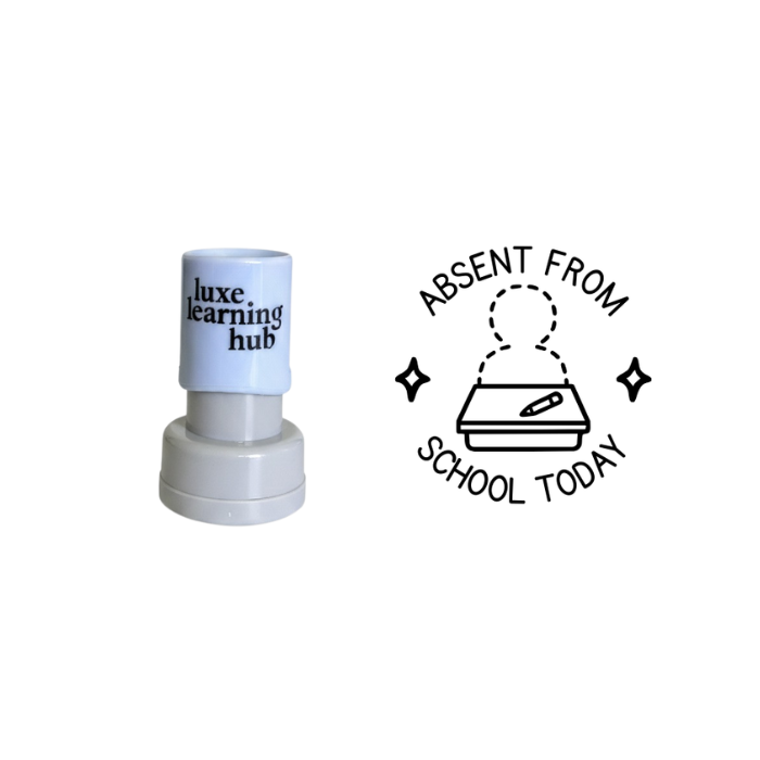 Absent From School Today Stamp