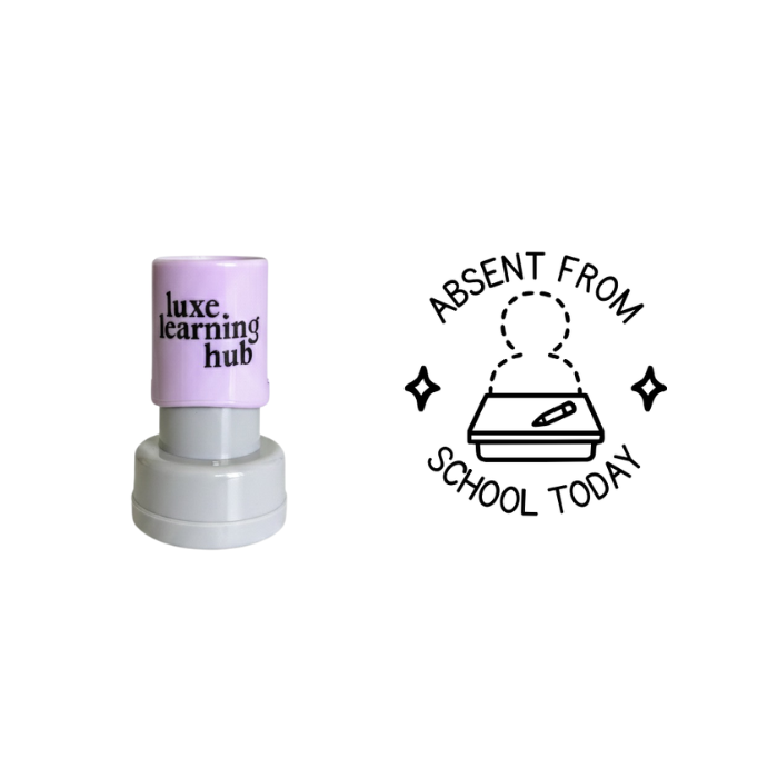 Absent From School Today Stamp