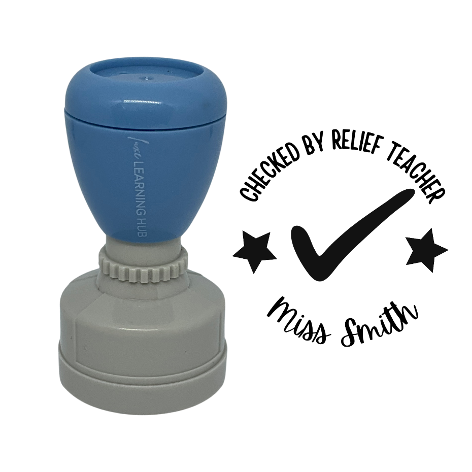 Custom Checked By Relief Teacher Stamp