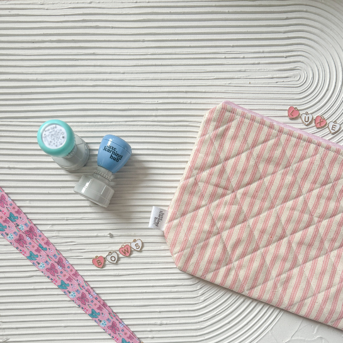 Large Quilted Bow Pouch