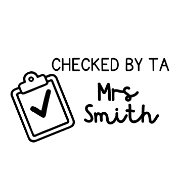 Checked By Teacher Stamp