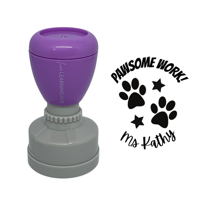 Custom Pawsome Work Stamp