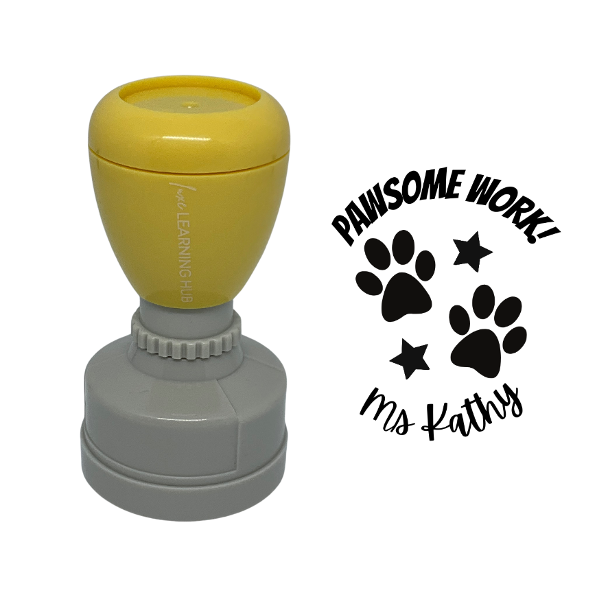 Custom Pawsome Work Stamp