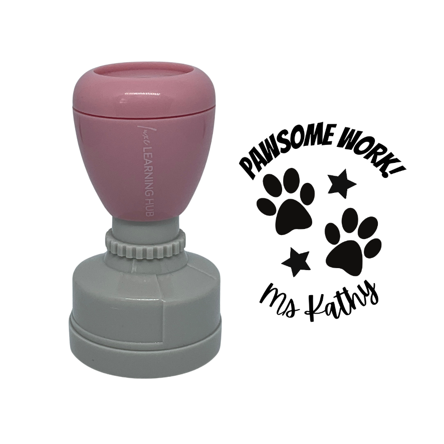 Custom Pawsome Work Stamp