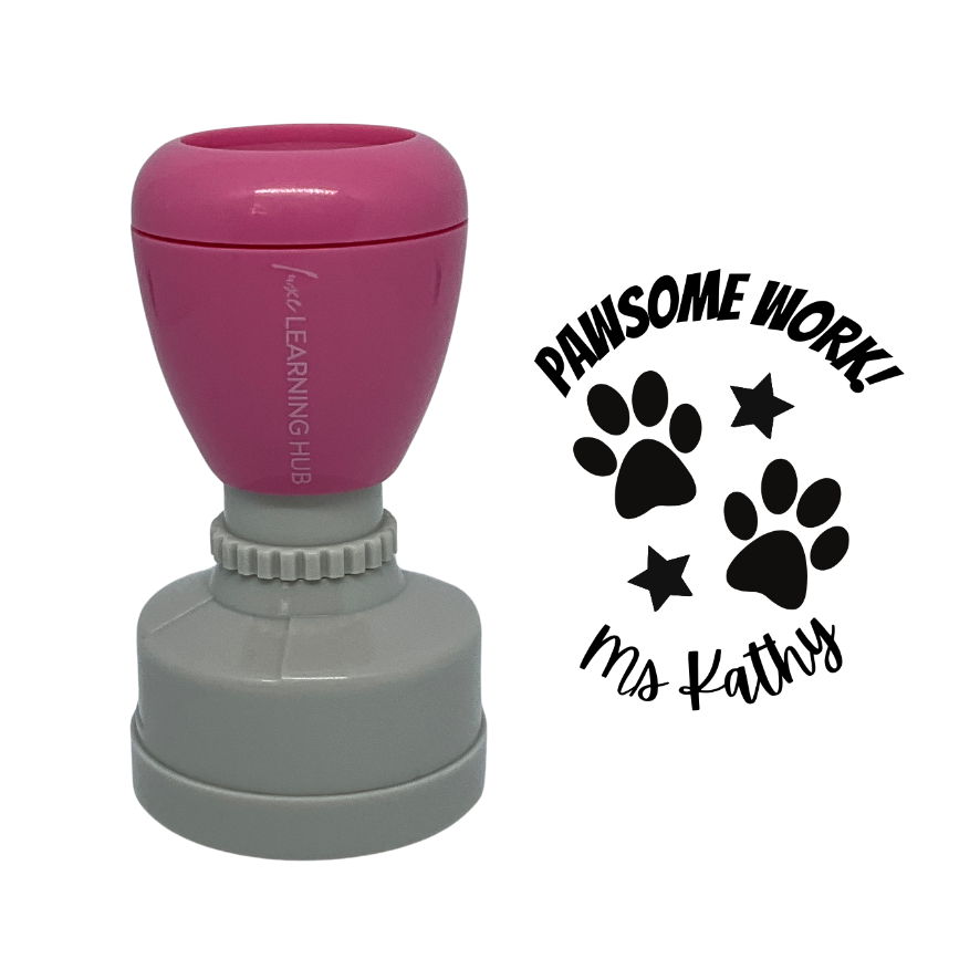 Custom Pawsome Work Stamp