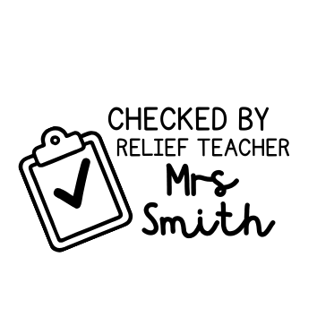 Checked By Teacher Stamp