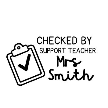 Checked By Teacher Stamp