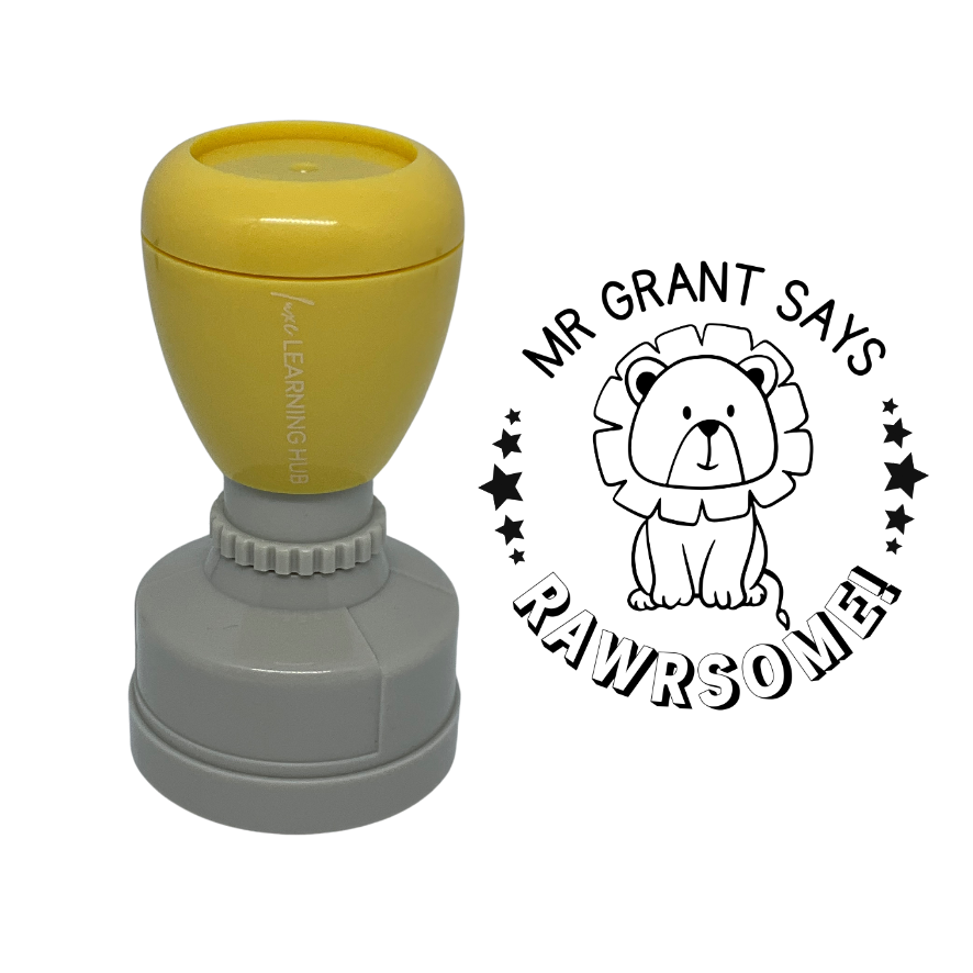 Custom Rawrsome Merit Stamp