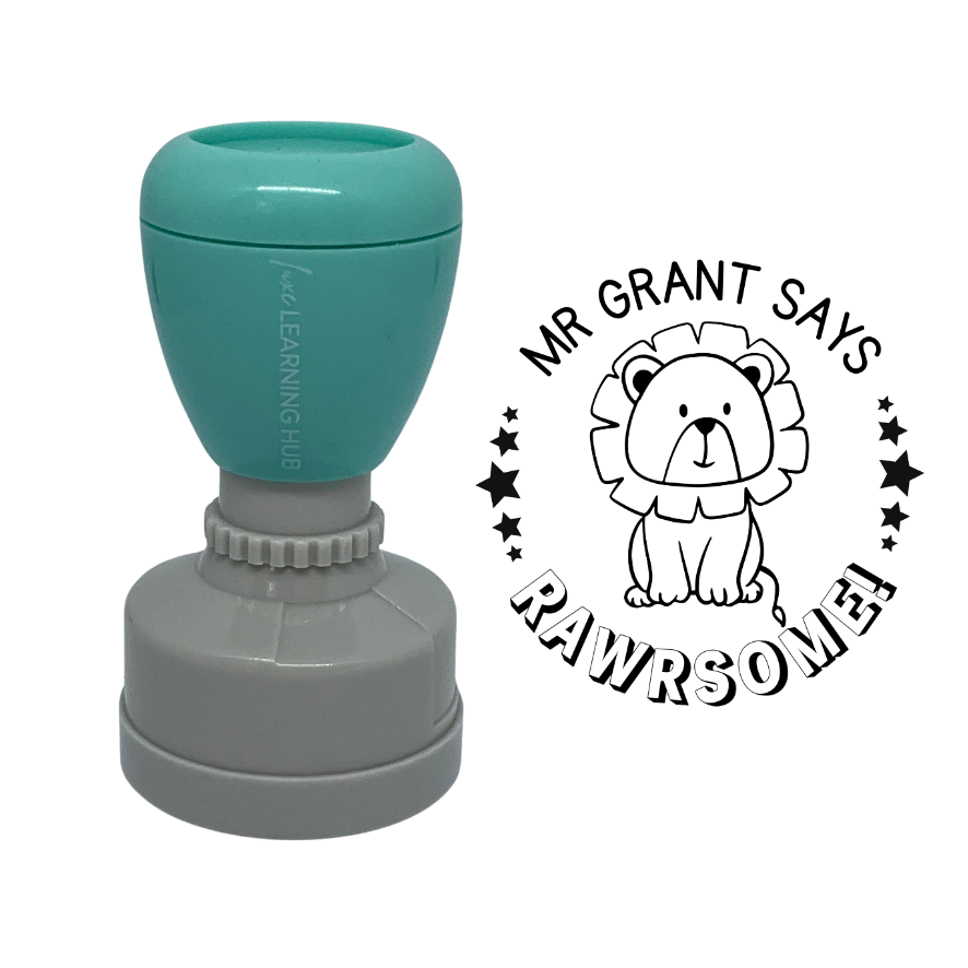 Custom Rawrsome Merit Stamp