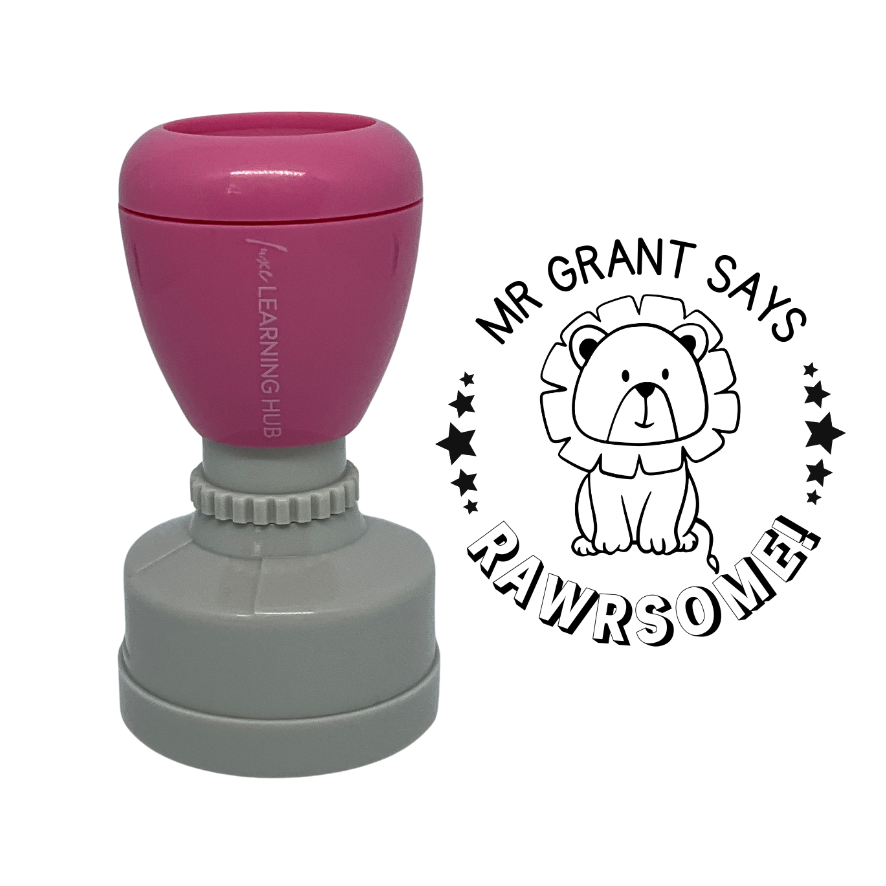 Custom Rawrsome Merit Stamp