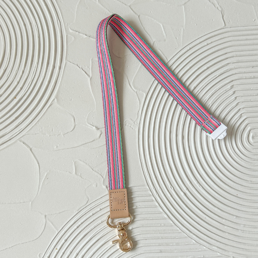Luxe Stripes Christmas Lanyard