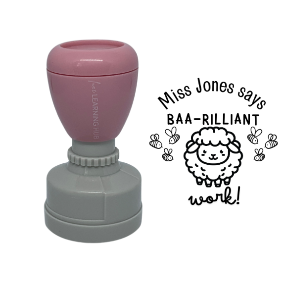 Custom Baa-rilliant Work Stamp