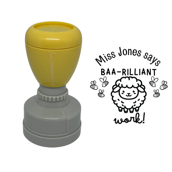 Custom Baa-rilliant Work Stamp