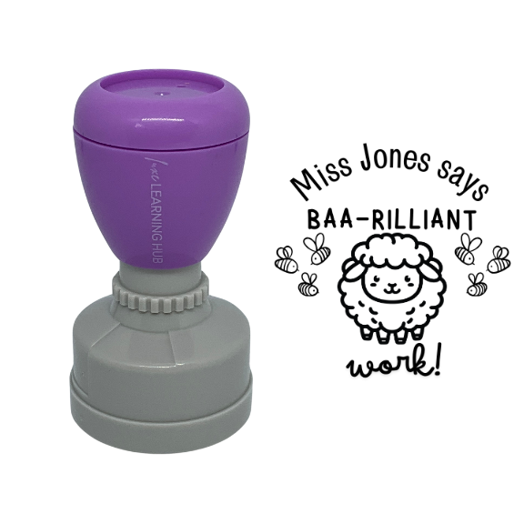 Custom Baa-rilliant Work Stamp