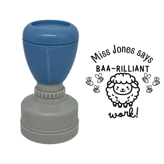 Custom Baa-rilliant Work Stamp