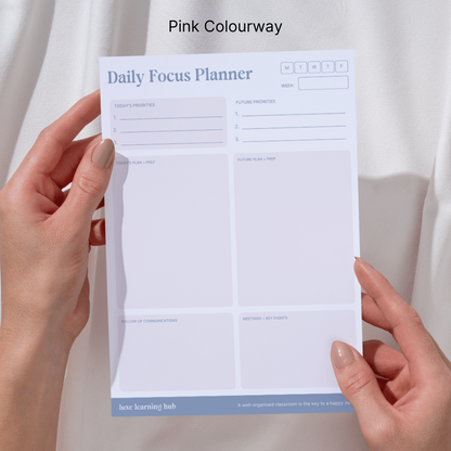 Daily Focus Planner Pad